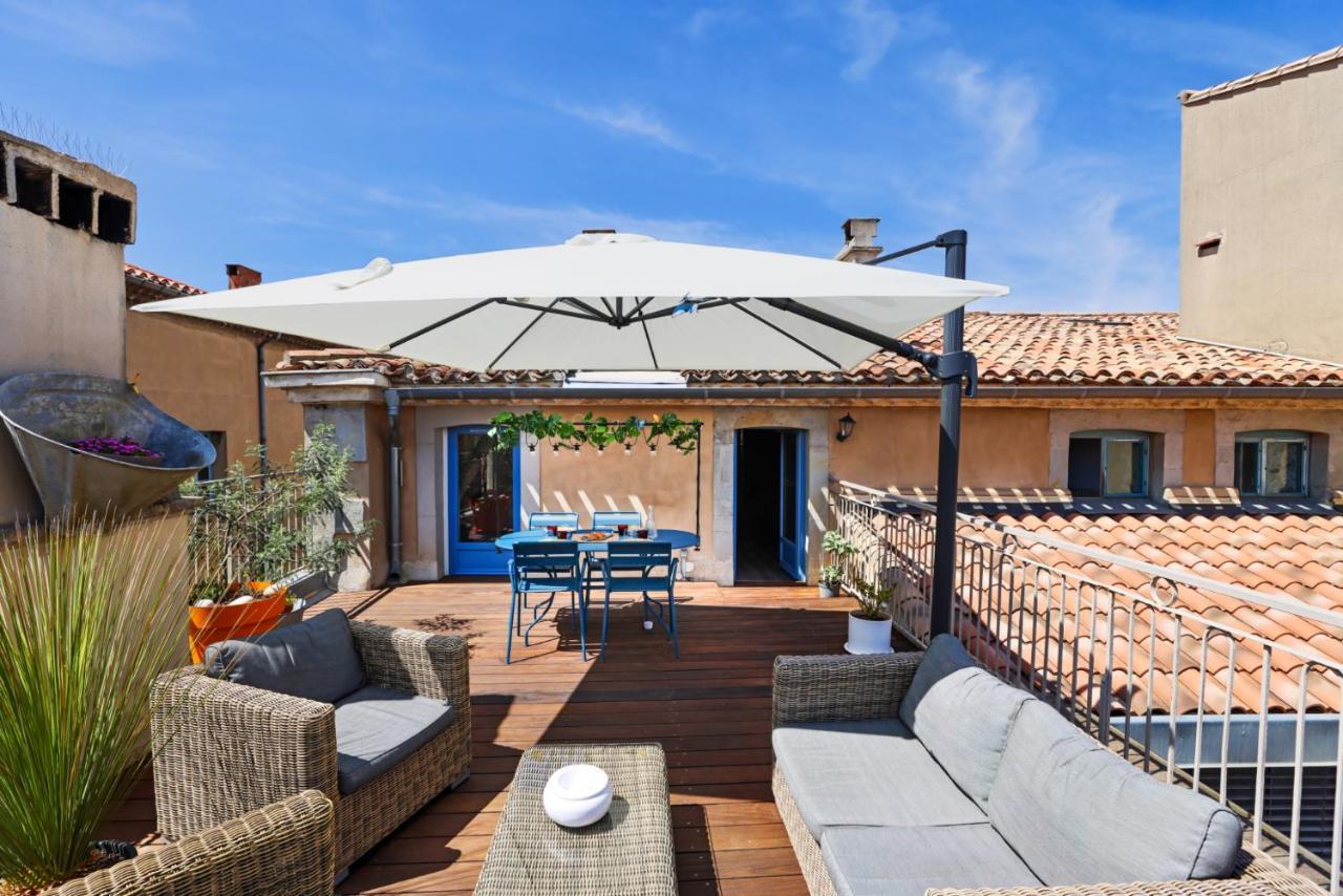カルカソンヌLa Terrasse Tapaja Vue Conciergeriedamecarcasアパートメント エクステリア 写真